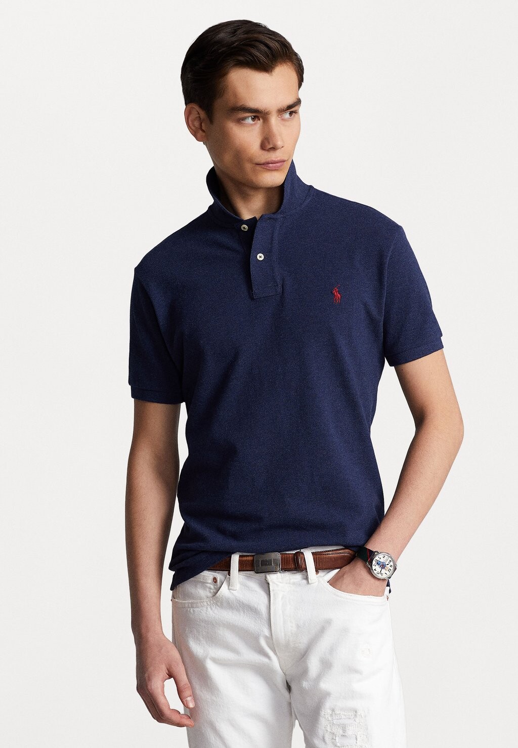 

Поло КОРОТКИЙ РУКАВ Polo Ralph Lauren, весенний темно-синий вереск