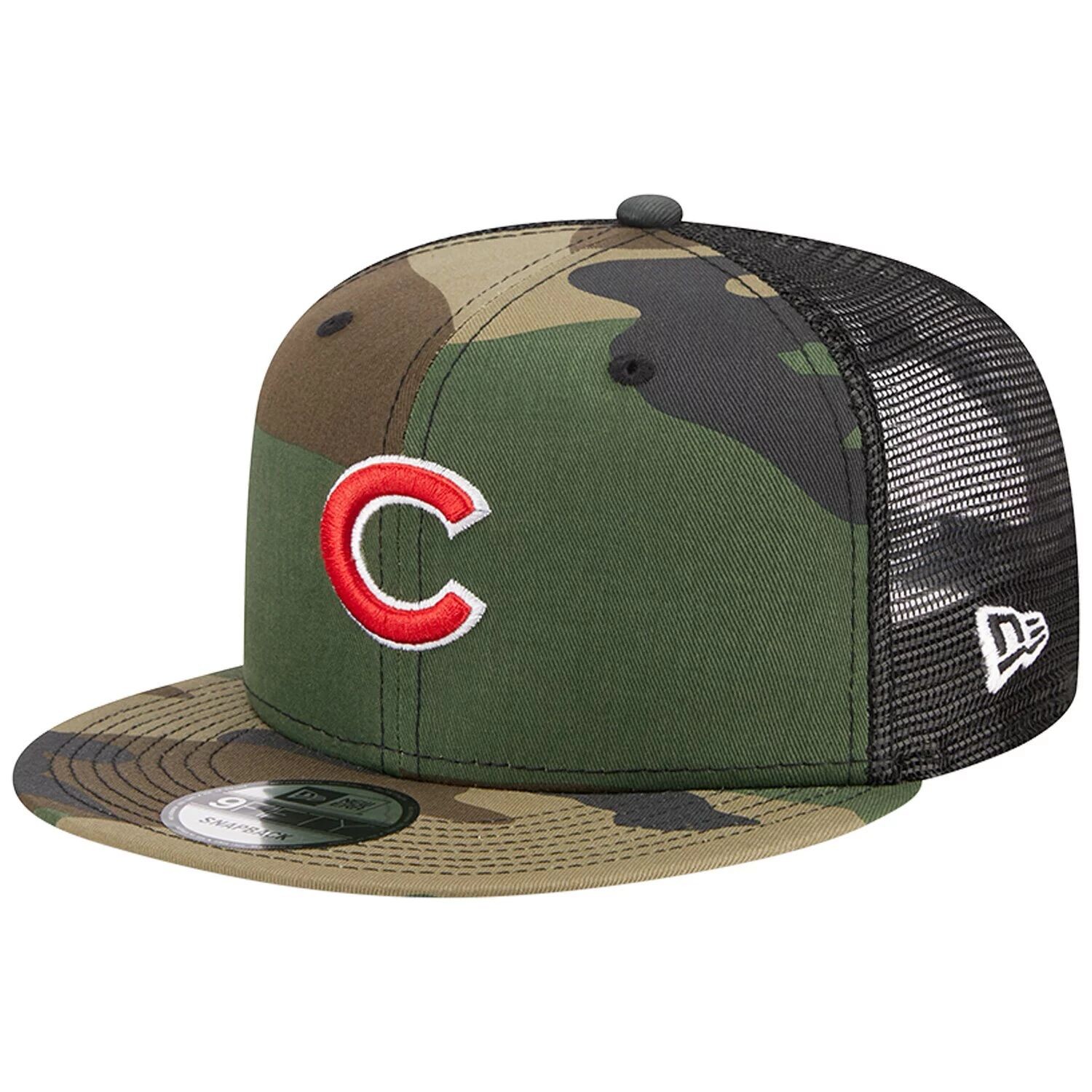 

Мужская камуфляжная кепка New Era Chicago Cubs Woodland Camo Trucker 9FIFTY Snapback