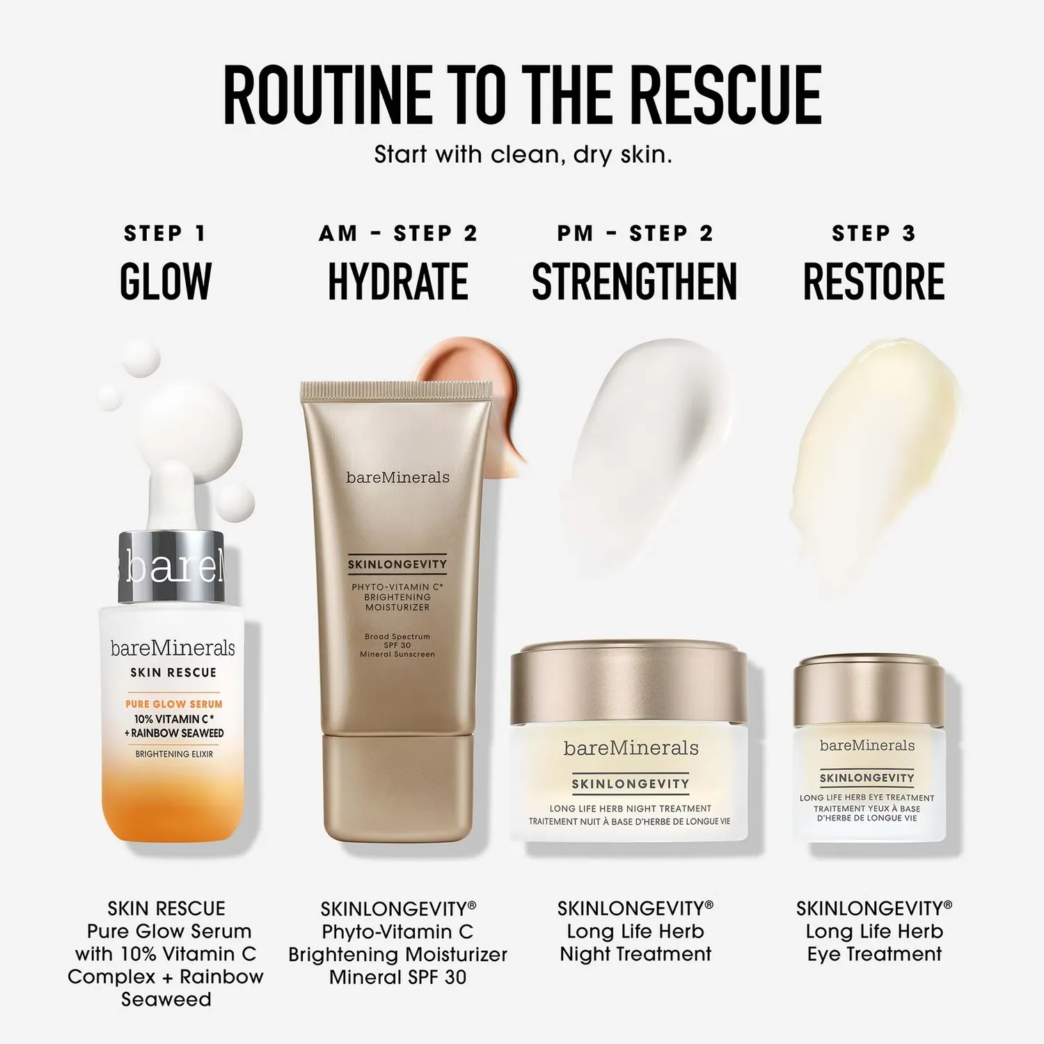 Сыворотка bareMinerals — SKIN RESCUE Чистая для сияния, 30 мл — фото 4