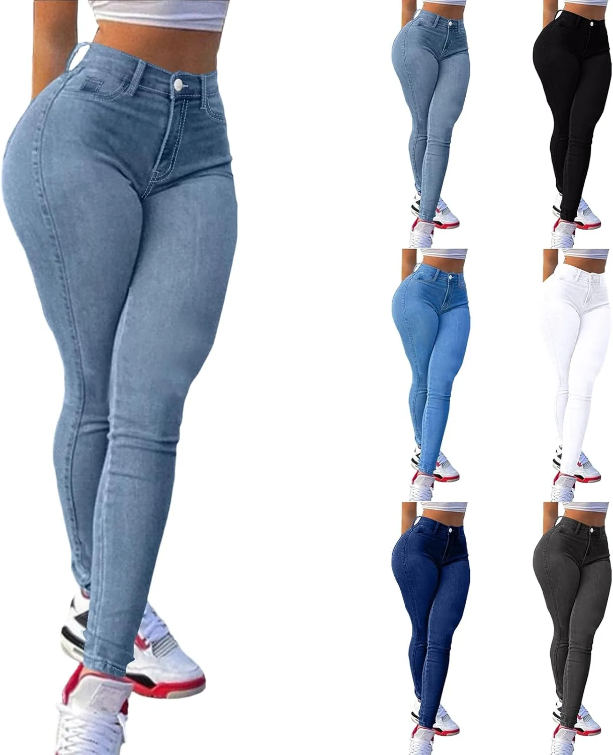 

Колумбийские джинсы для женщин с эффектом подтяжки FULILYEO