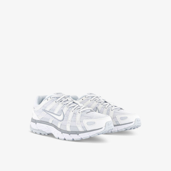 Кроссовки Nike P-6000 из кожи и сетки с вышитым логотипом, белый — фото 3
