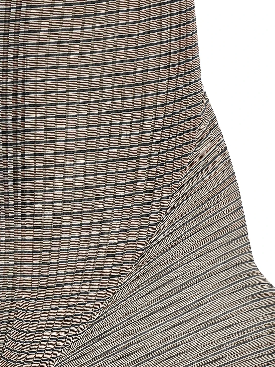 Юбка «Генерик Страйпс (Машинные Плиссе)» Issey Miyake, коричневый — фото 3