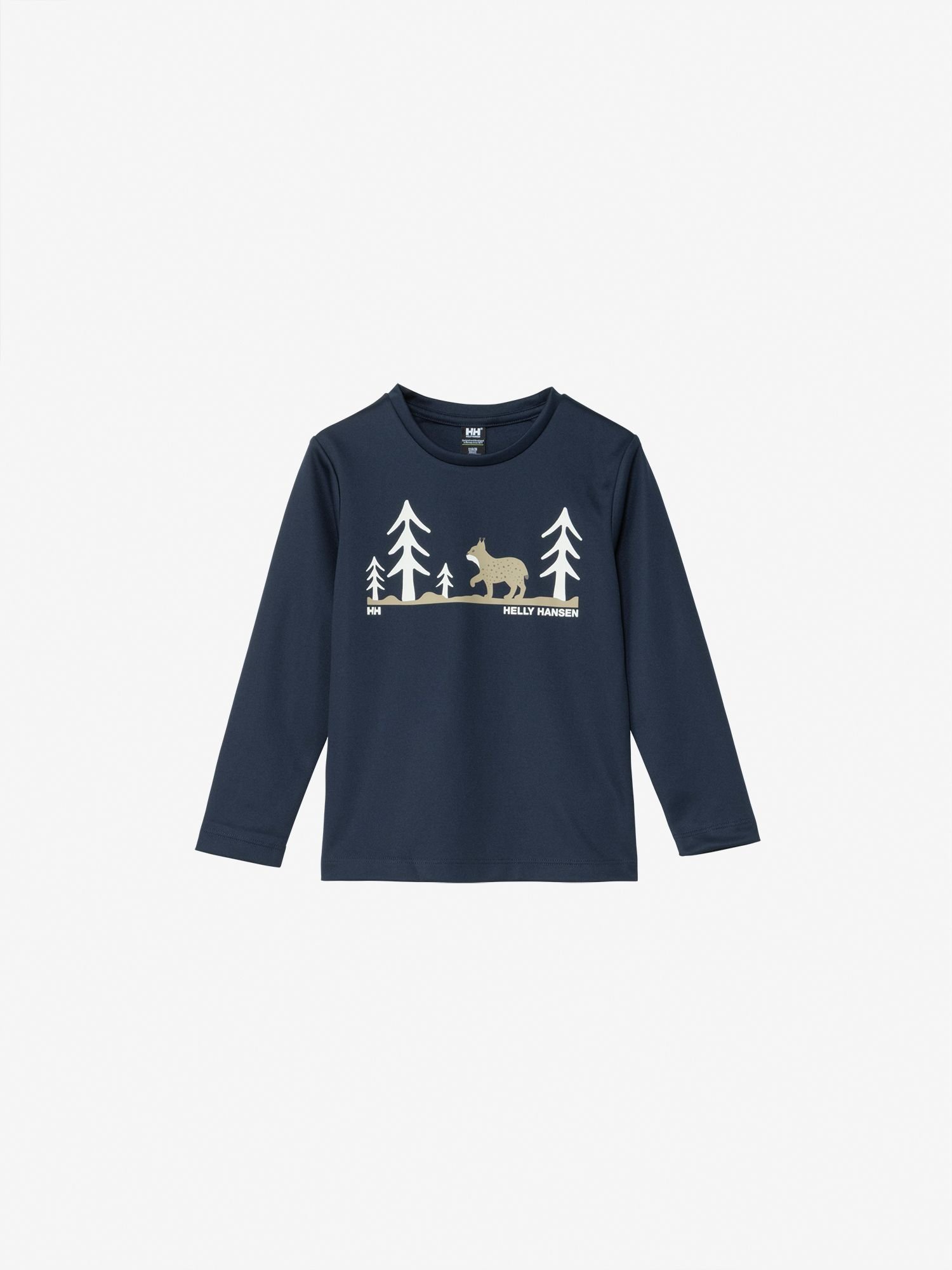 Футболка с длинными рукавами и графическим принтом HH Tech (детская) Helly Hansen, Navy — фото 2