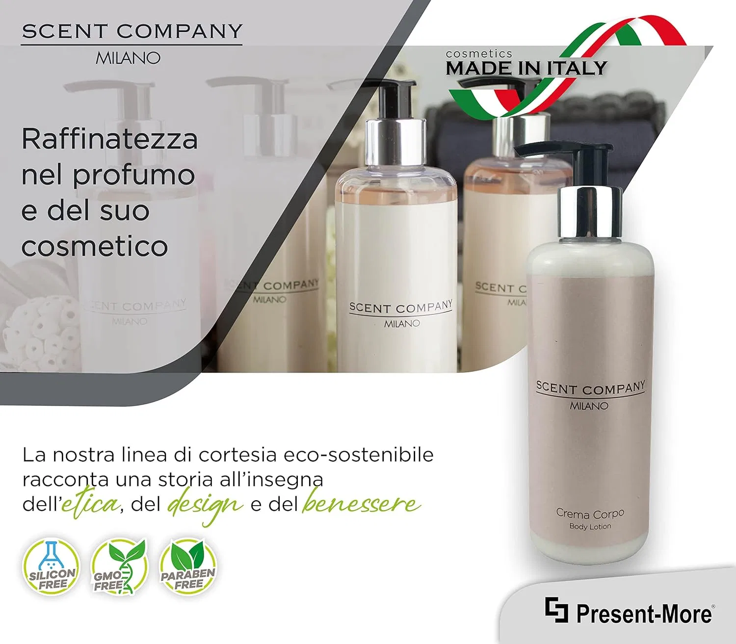 Крем для тела «Scent Company Milano» с ароматом королевской амбры Present-More — фото 4