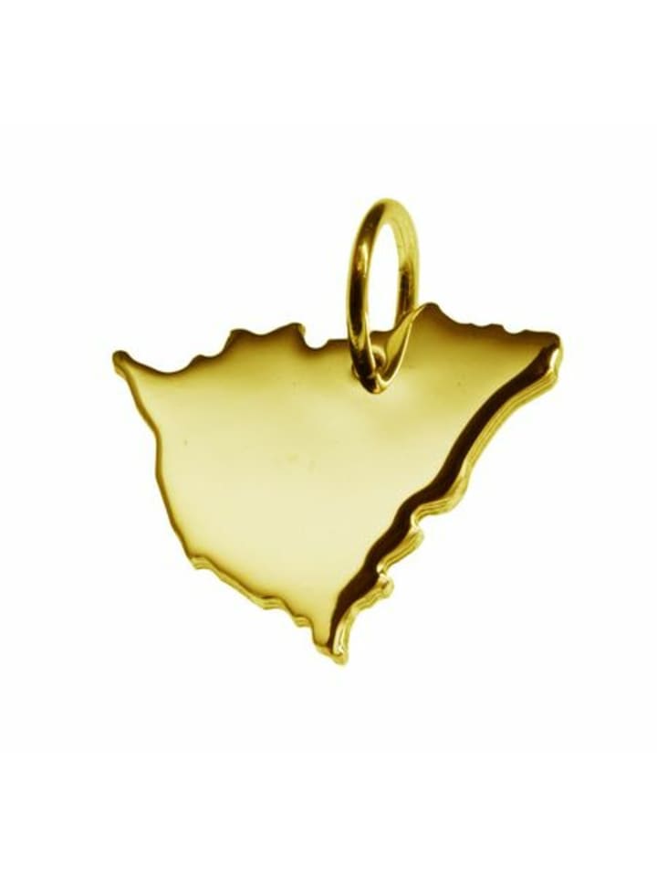 

Schmuckador Кулон в виде карты Никарагуа из цельного желтого золота 333 пробы