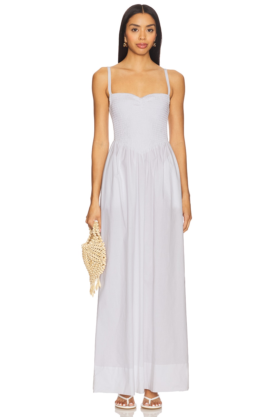 

Длинное платье Dixie Show Me Your Mumu, white poplin