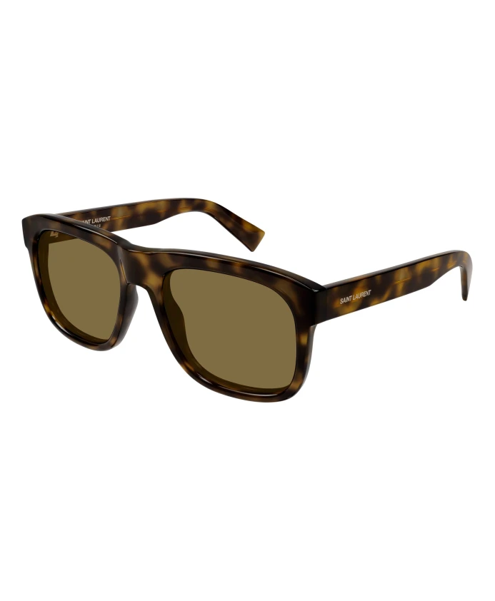 

Крупные квадратные солнцезащитные очки большого размера, цвет Гавана Saint Laurent, коричневый
