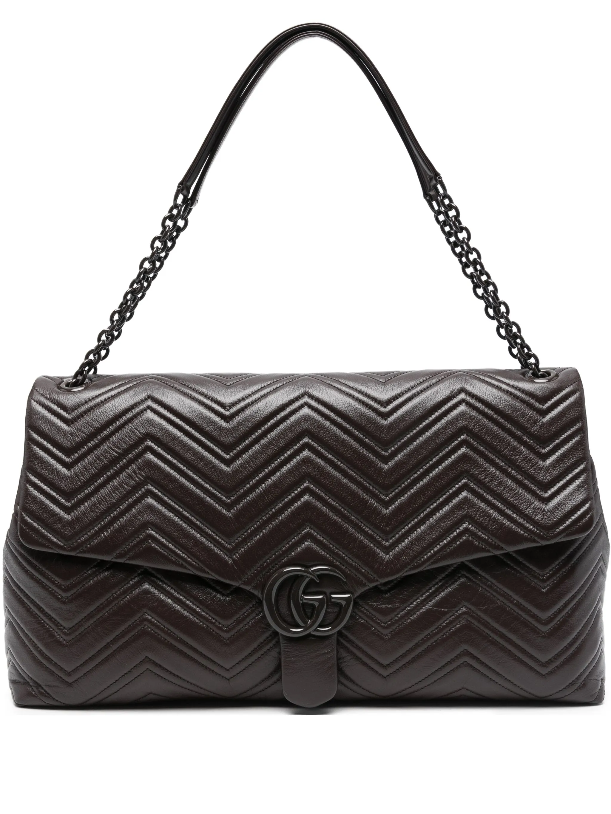 

Мини-сумка на плечо GG Marmont Gucci, коричневый