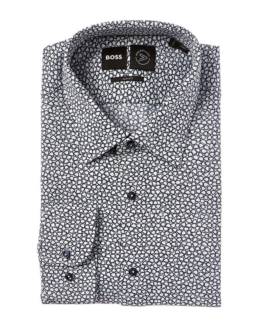 

Рубашка-платье Boss by Hugo Boss Hank Slim Fit, синий