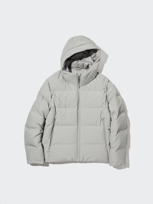 

Бесшовная пуховая парка 3d крой Uniqlo, серый