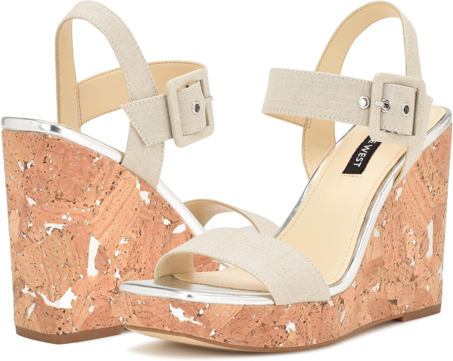 

Босоножки Courts 7 Nine West, цвет Natural