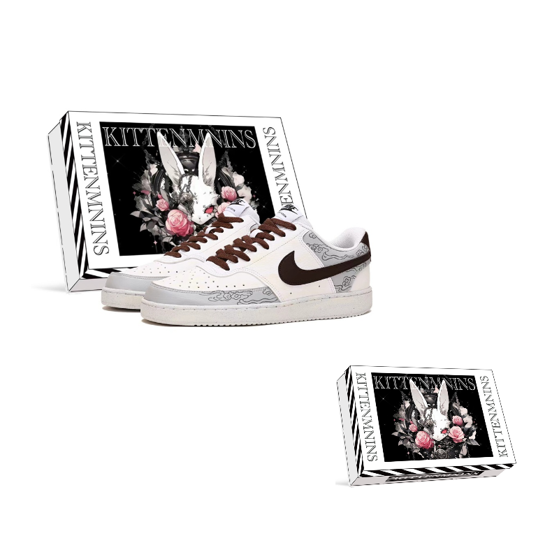 

Nike Кроссовки для скейтбординга Court Vision 1 Abrasion Resistant Low top мужские серо-коричневые