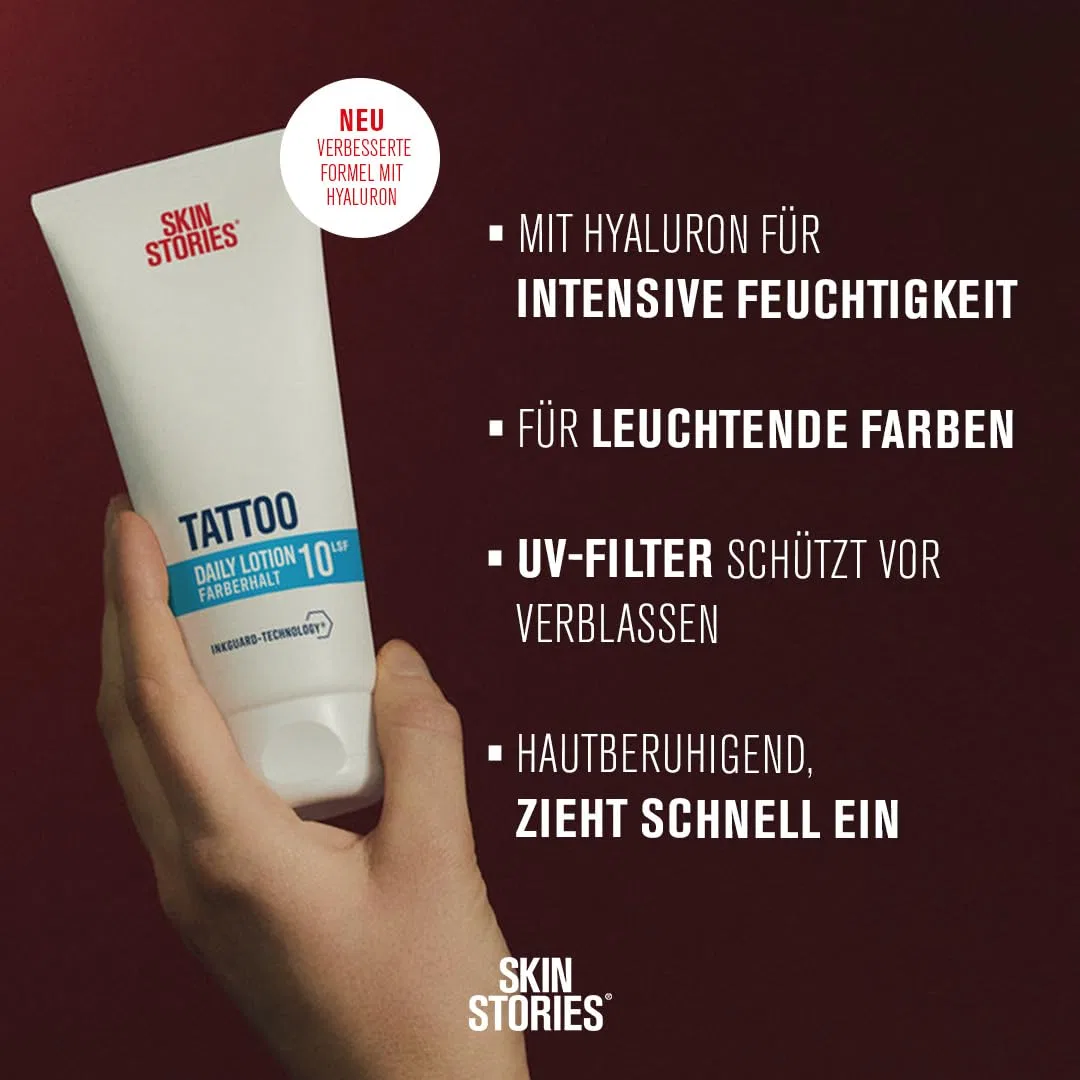 Увлажняющий лосьон для татуировок «Daily Lotion» от SKIN STORIES, SPF 10, 100 мл (6 шт.) Skin Stories — фото 2