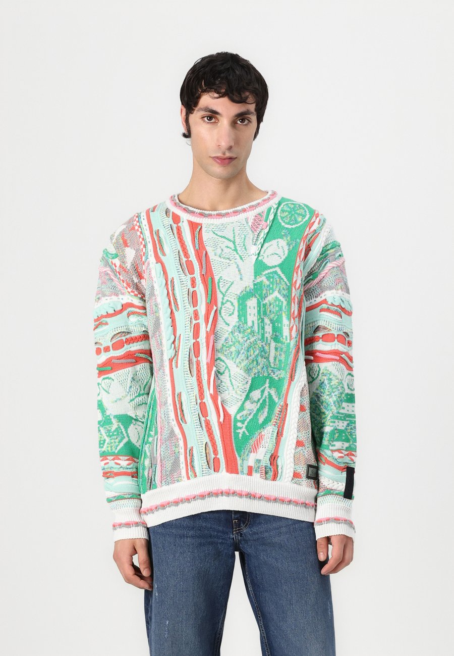 

Джемпер Carlo Colucci PULLOVER UNISEX, Green/Coral/Green