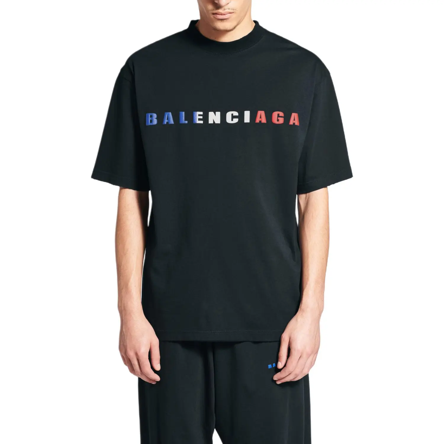 Balenciaga Футболка Regular Fit мужская black — фото 4