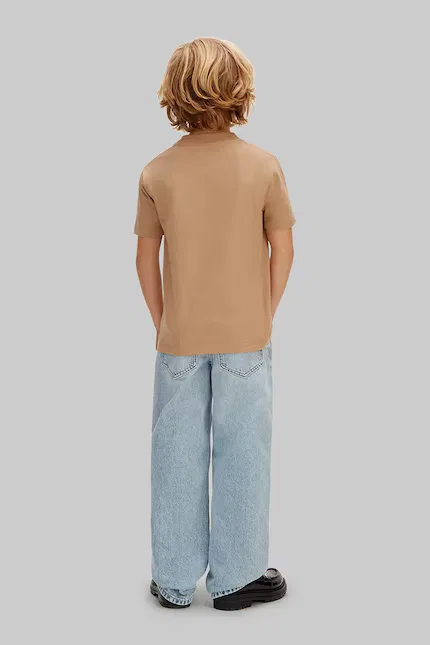Футболка детская 2 шт Calvin Klein Jeans, коричневый — фото 4