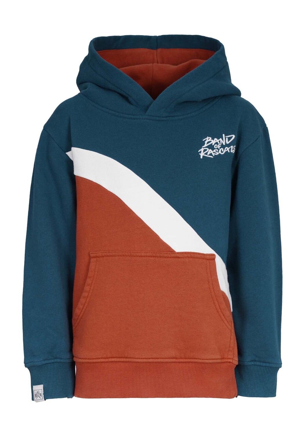 Пуловер Band of Rascals Sweatwear Wave, цвет dark petrol burned brick — фото 2