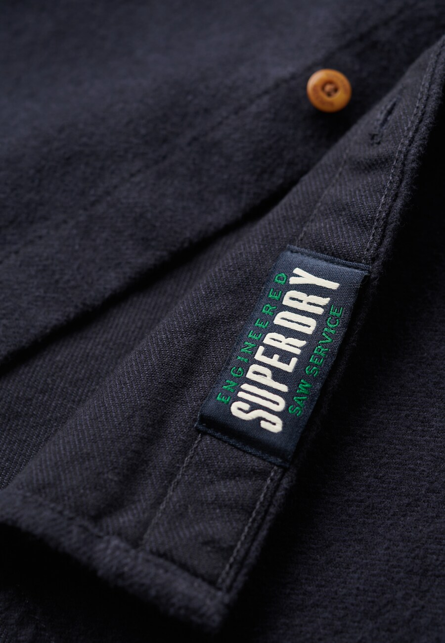 Рубашка на пуговицах классического кроя Superdry, marine blue — фото 3