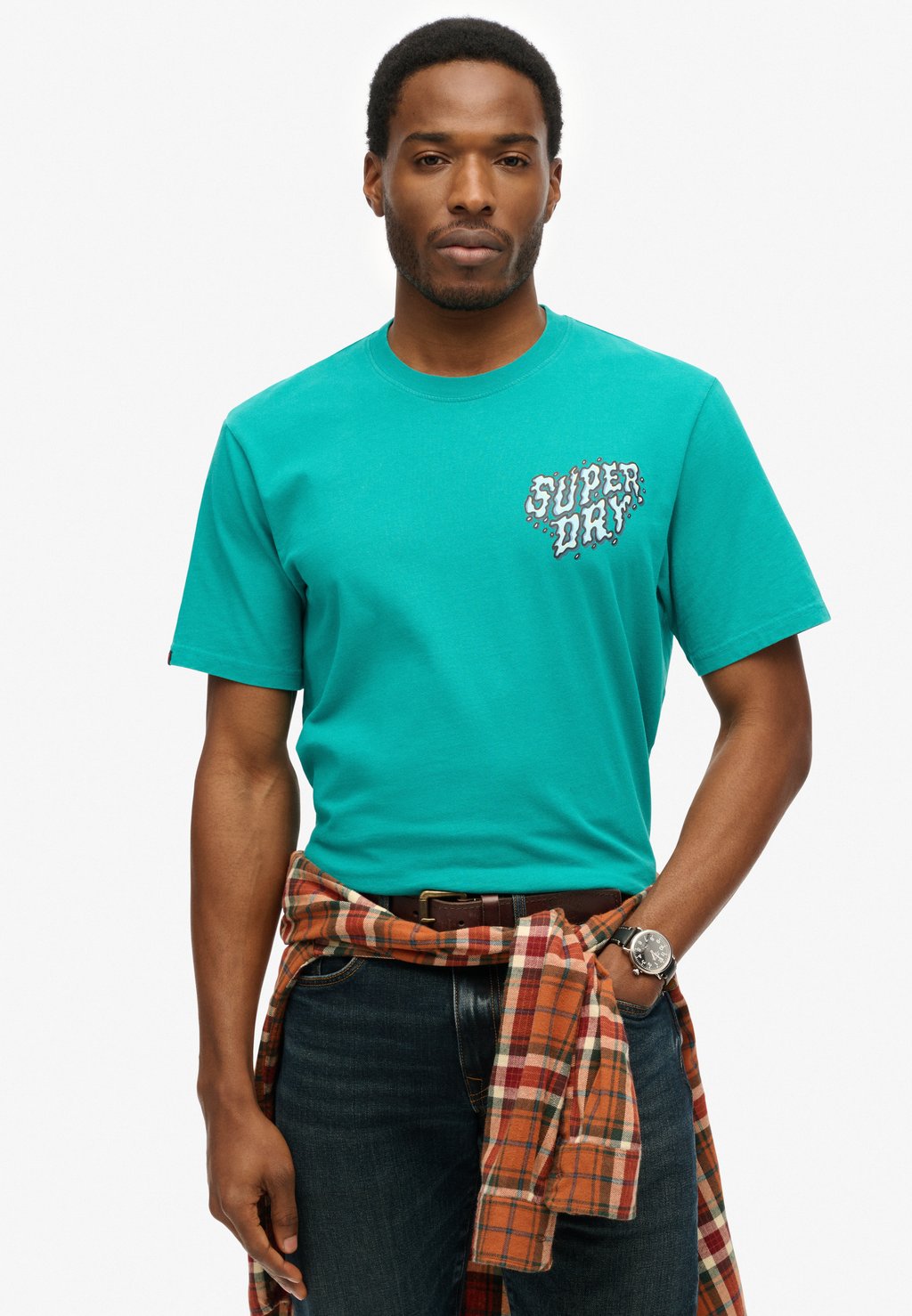 

Футболка с принтом Superdry, бирюзовый