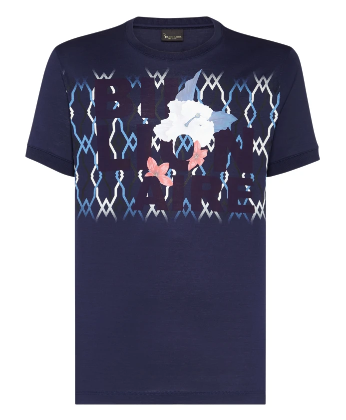 

Футболка с круглым вырезом и ладонями Billionaire, синий