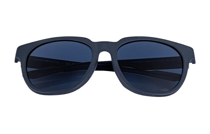 

EMPORIO ARMANI Очки солнцезащитные Plate Frame Irregular Shape для мужчин синие