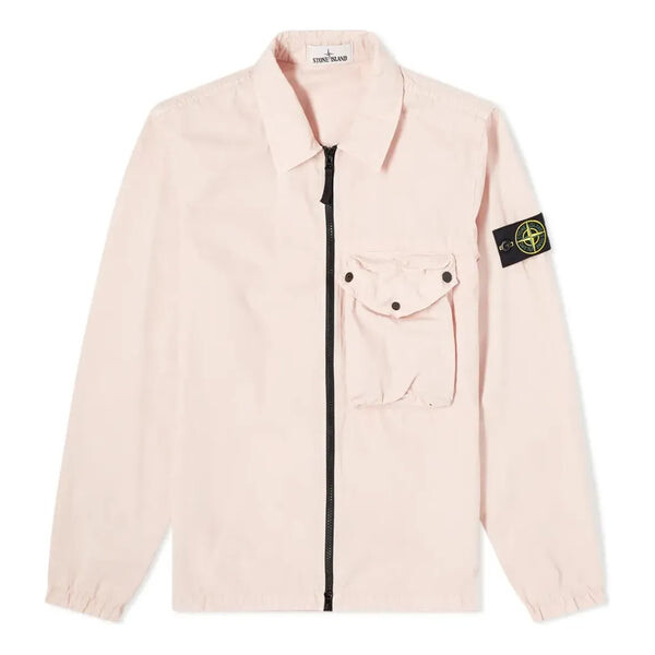 

Куртка zip pocket overshirt 'antique rose' Stone Island, розовый