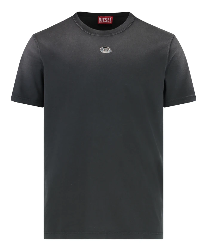 

Хлопковая футболка T-Adjust-T1 с круглым вырезом Diesel, черный