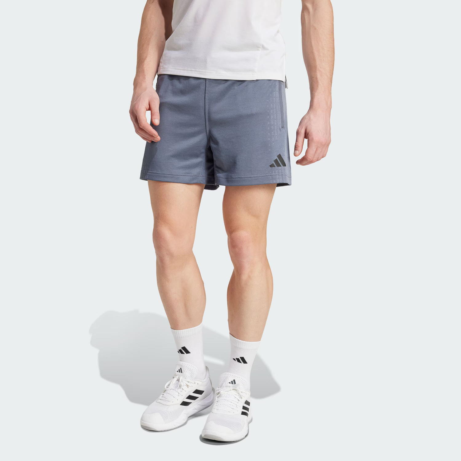 Adidas Мужские спортивные шорты Airchill Climacool Asphalt Gray/Light Silver — фото 3
