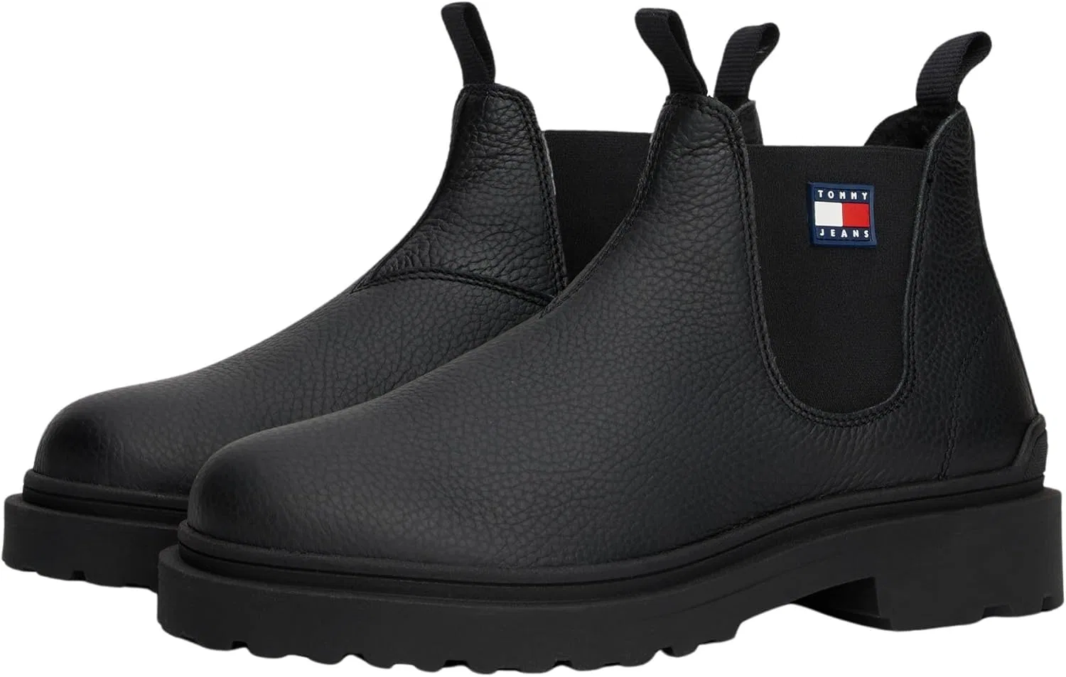 Мужские низкие кожаные ботинки Tommy Jeans TJM Chelsea Leather Wl Em0em01670, Black — фото 3