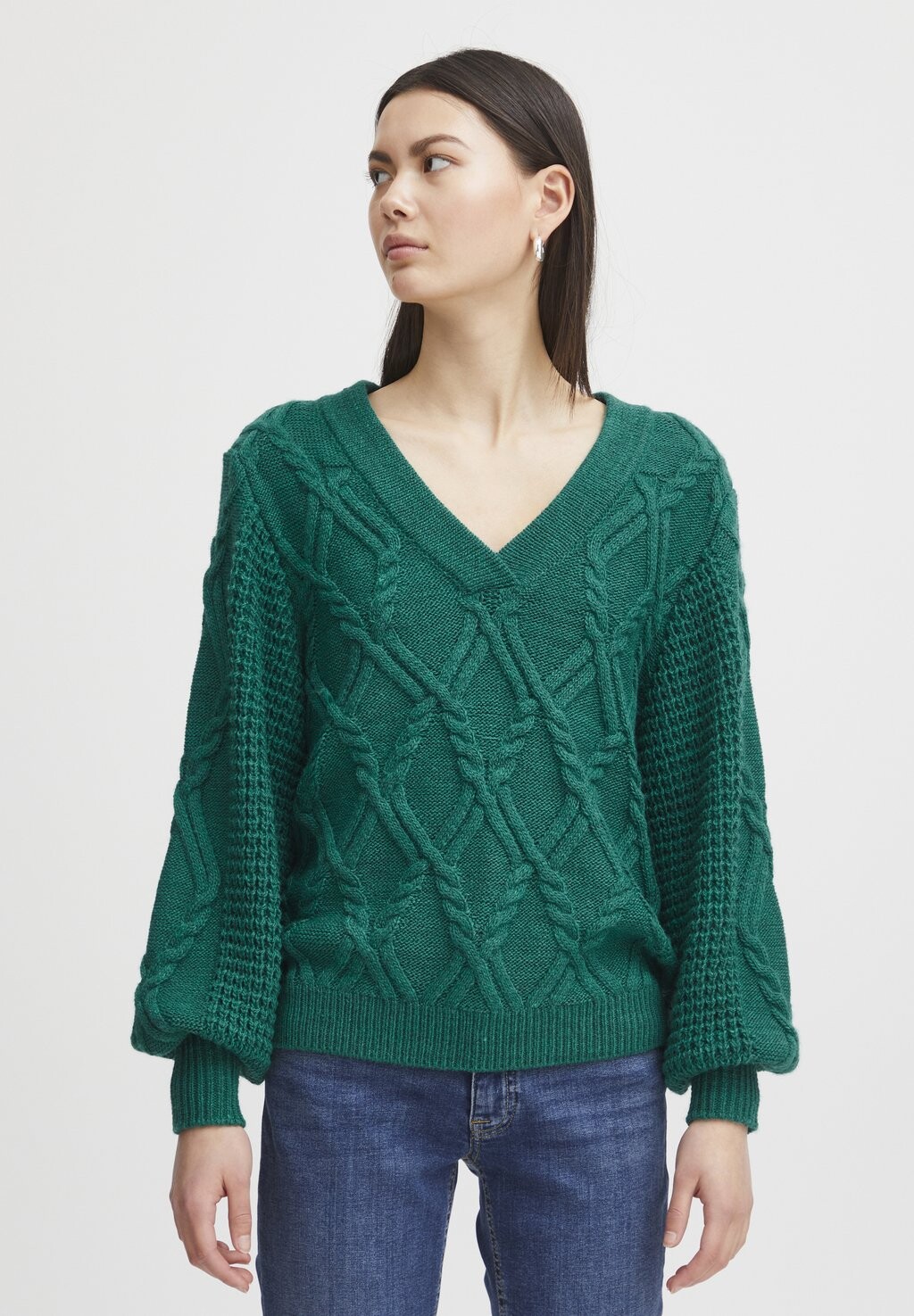 

Свитшот ICHI IHANDOSA LS, цвет cadmium green