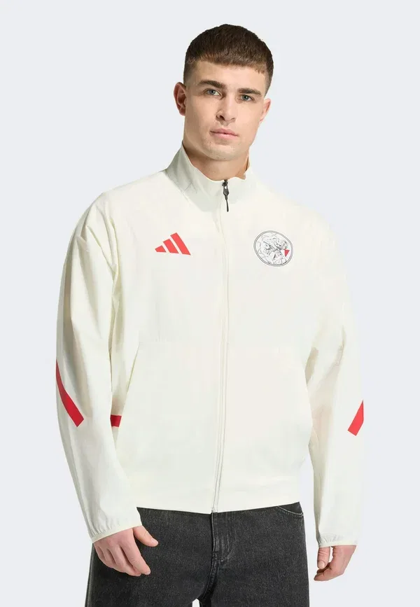Куртка Ajax Amsterdam z.n.e. Anthem Jacket Club Wear Adidas Performance, светло-бежевый