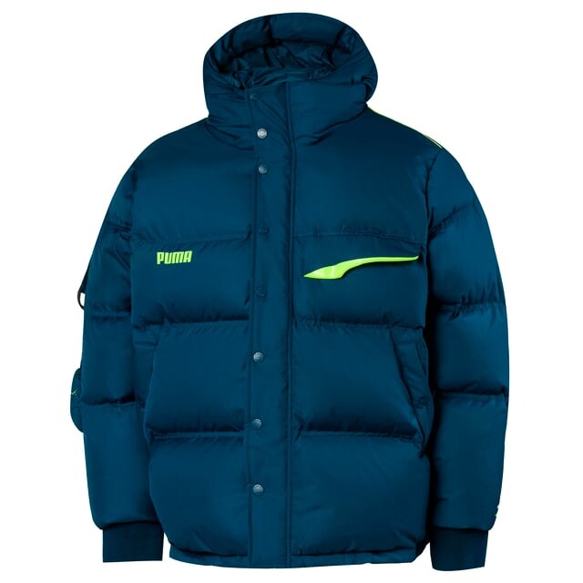 

Пуховик X ader error с капюшоном для мужчин Puma, синий