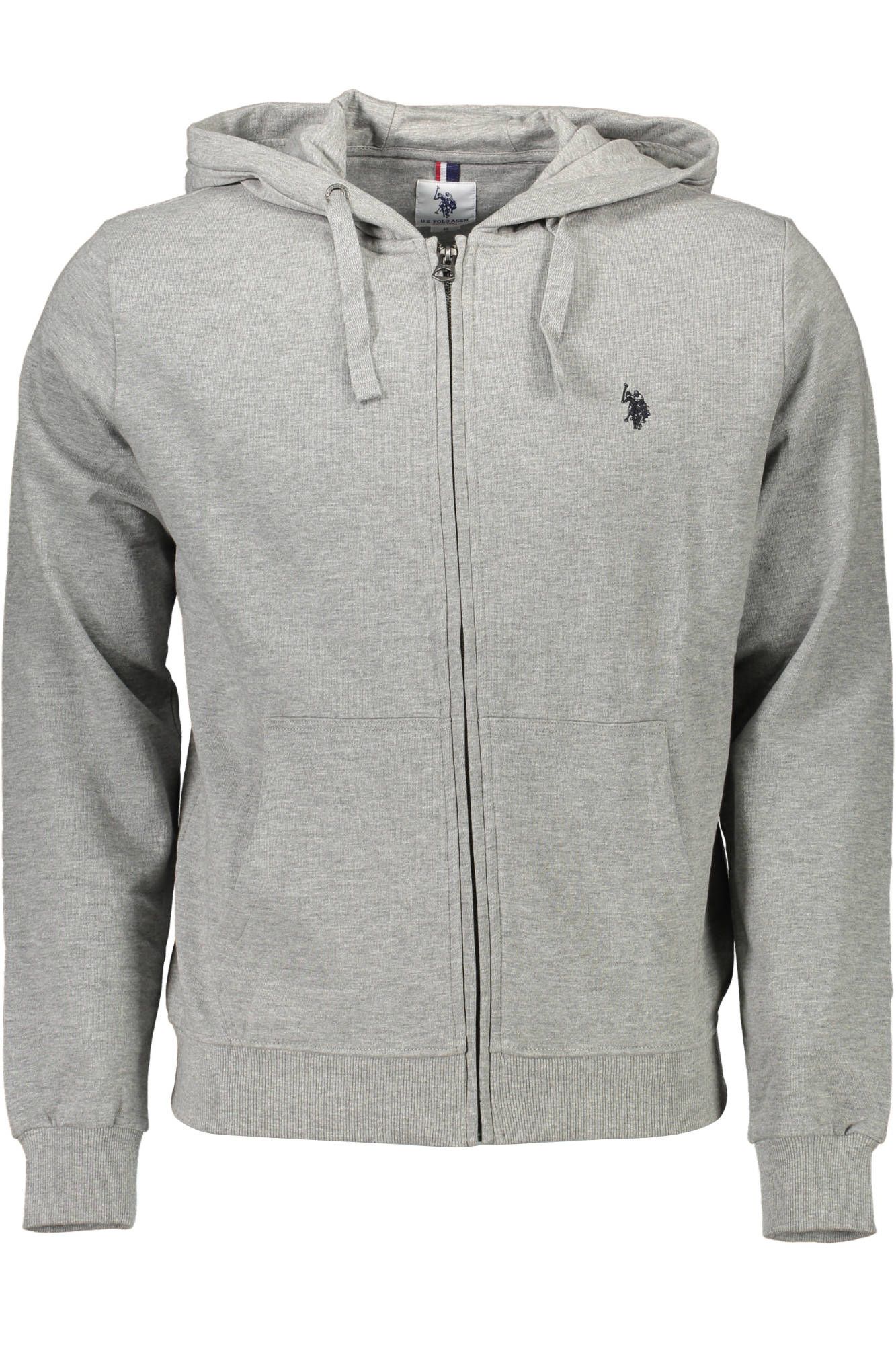 

Серый хлопковый мужской свитер U.S. Polo Assn.
