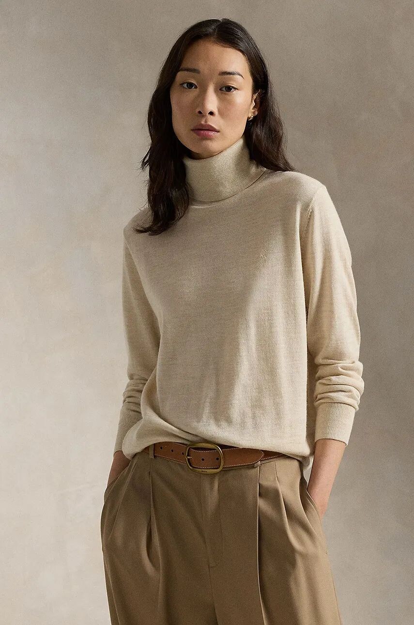 

Шерстяной свитер Polo Ralph Lauren, бежевый