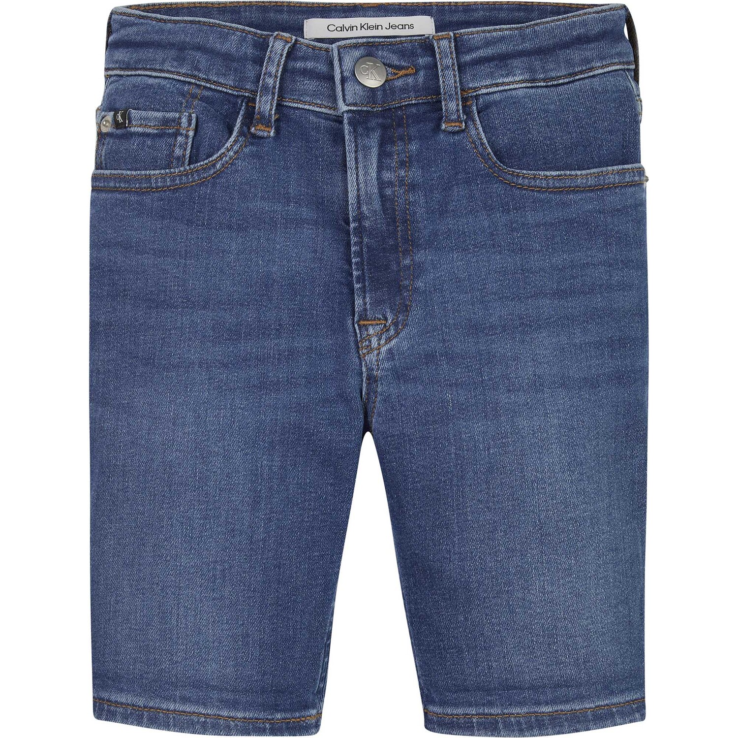 

Короткие брюки джинсовые шорты ess средние Calvin Klein, синий