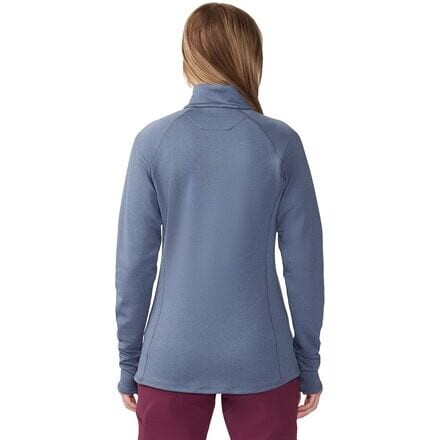 

Топ Glacial Trail с молнией 1/2 женский Mountain Hardwear, цвет Blue Slate