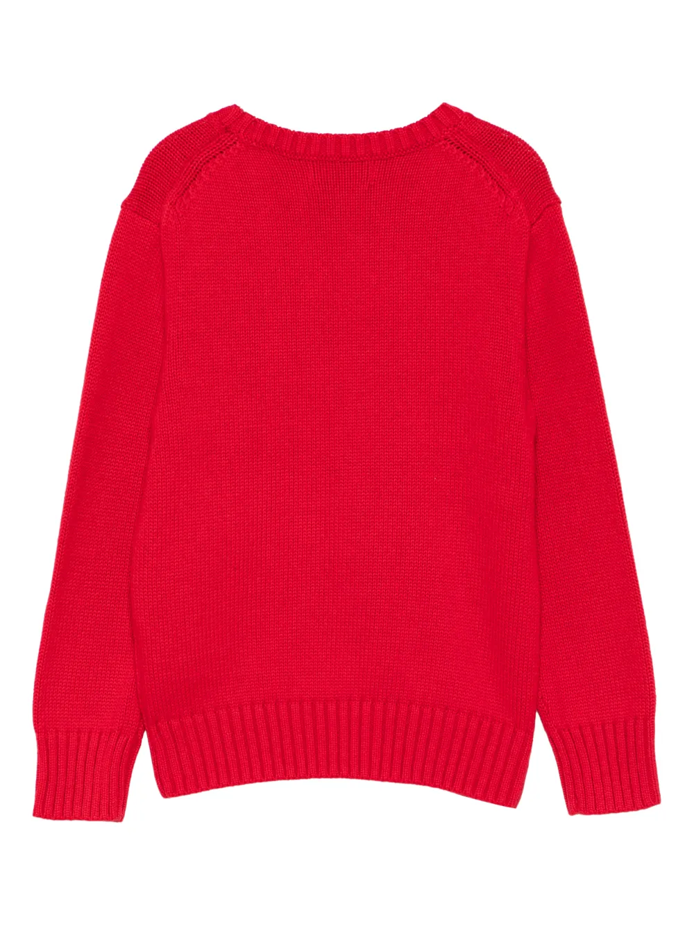Свитер с принтом Polo Ralph Lauren Kids, красный — фото 2