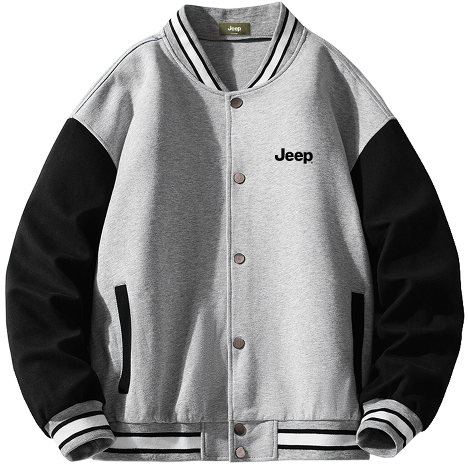 

Бейсбольная куртка унисекс Jeep, серый
