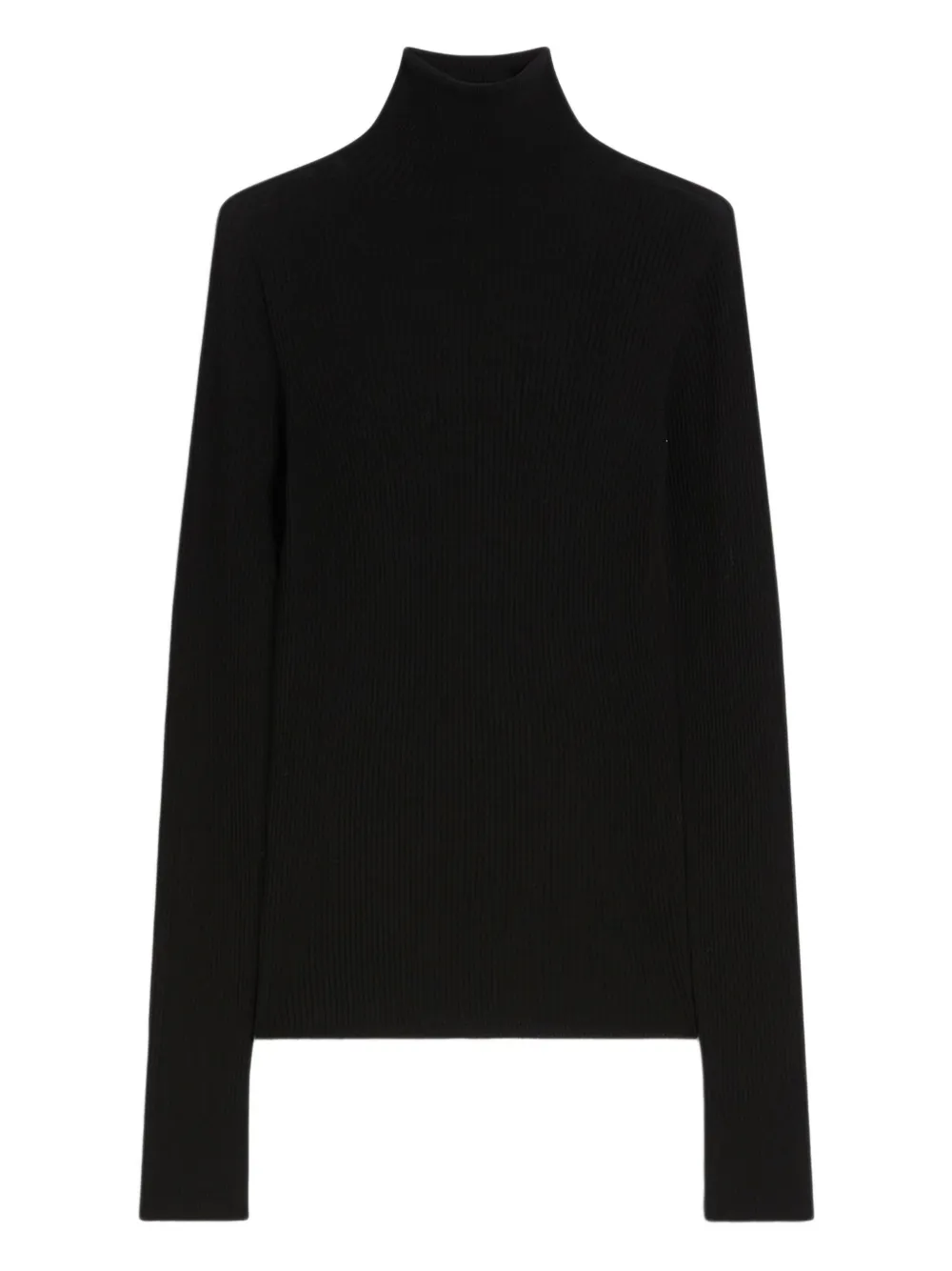 

Водолазка в рубчик Sportmax, черный