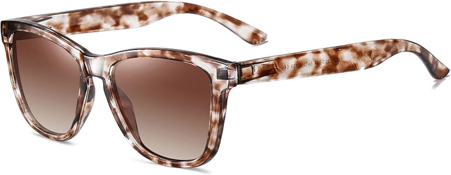 

Женские поляризованные солнцезащитные очки, мужские очки UV400 с оправой из поликарбоната, для вождения, пляжа, кемпинга, вечеринок, походов, защиты от солнца VFDHN, Cloud Tea