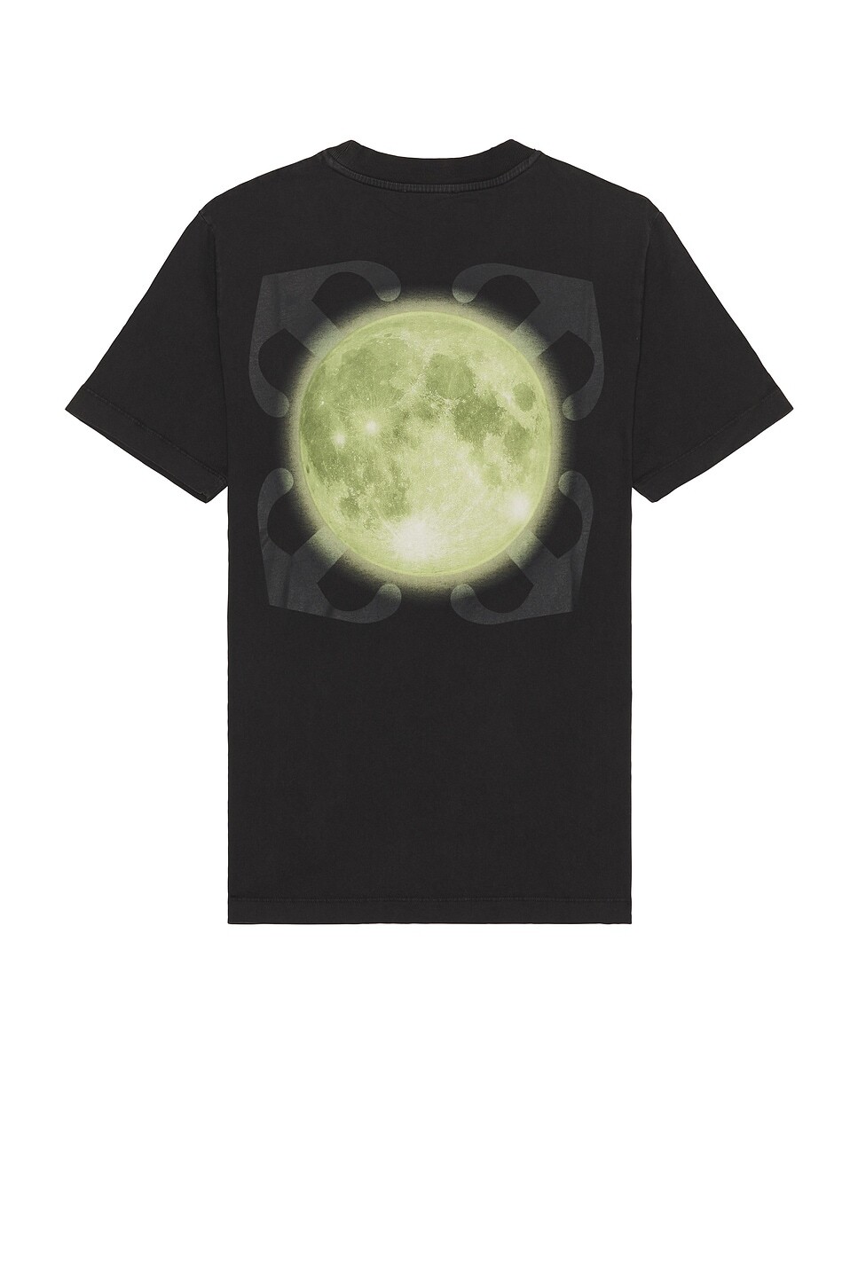 

Узкая футболка с короткими рукавами Super Moon Off-White, черный