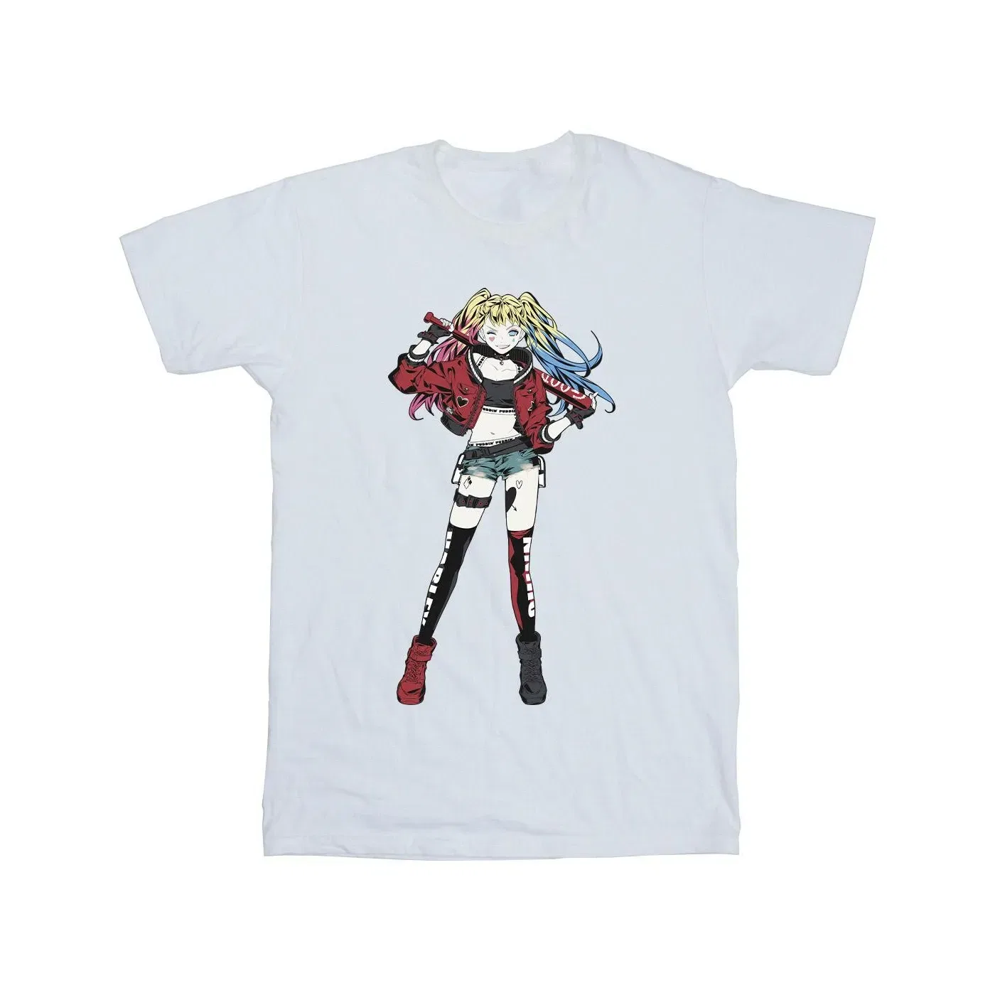 Футболка с принтом Harley Quinn DC Comics, белый — фото 2