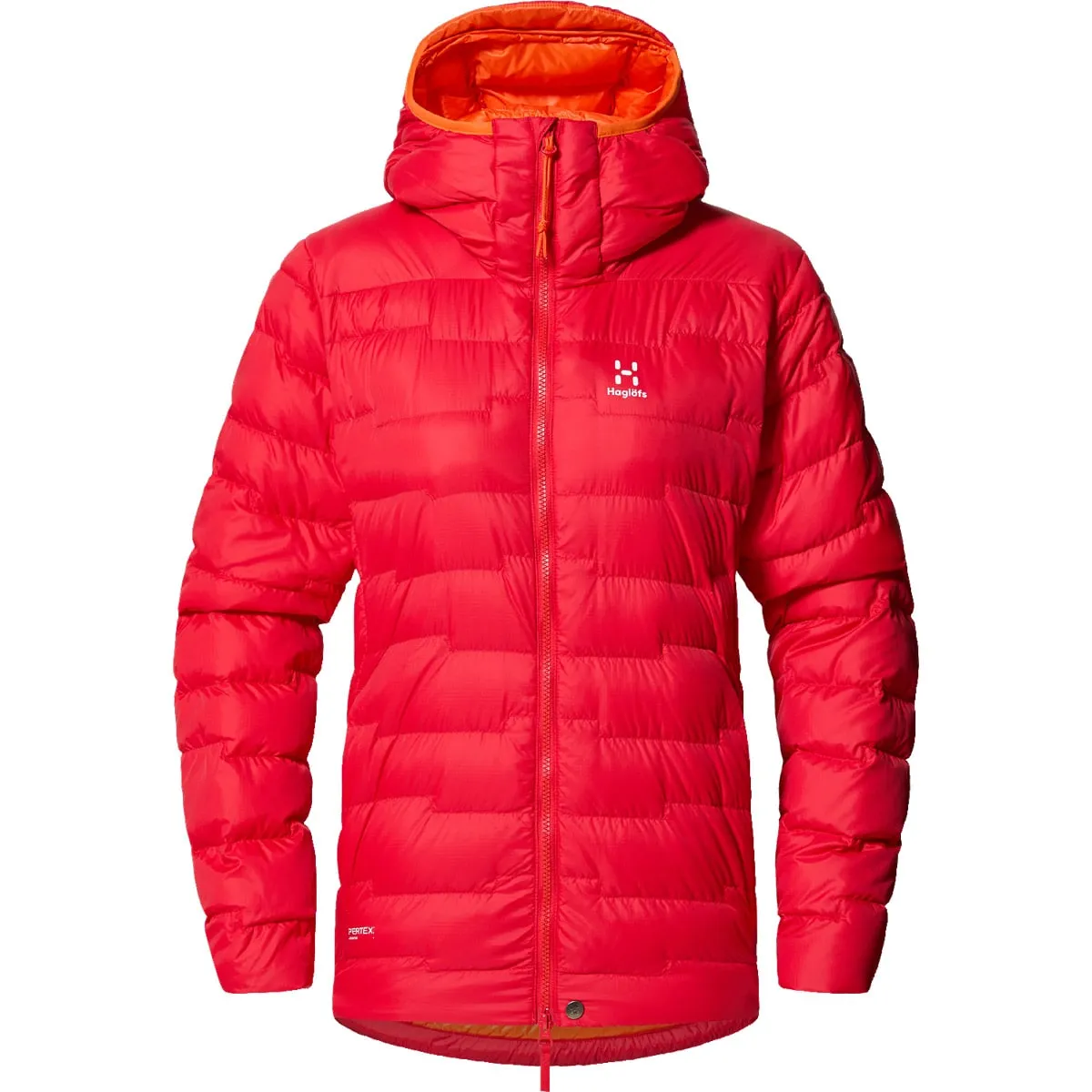 

Женская ватник ROC Flash Down Hood Haglöfs, красный
