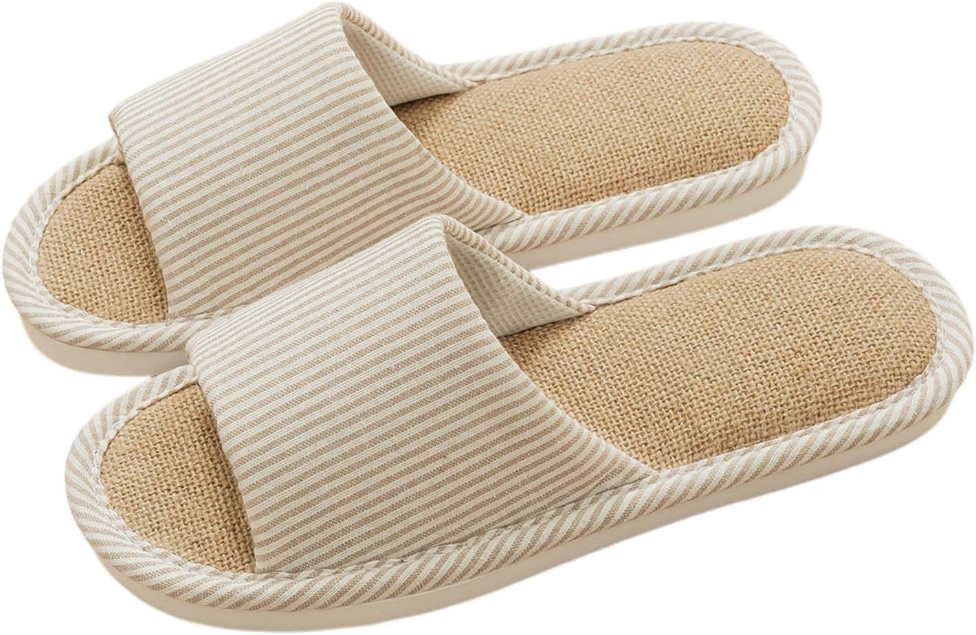 

Домашние тапочки для женщин и мужчин с открытым носком, мягкие японские тапочки, теплые с эффектом памяти, нескользящие, для дома, удобные домашние слайды, хлопковые домашние тапочки Generic, хаки