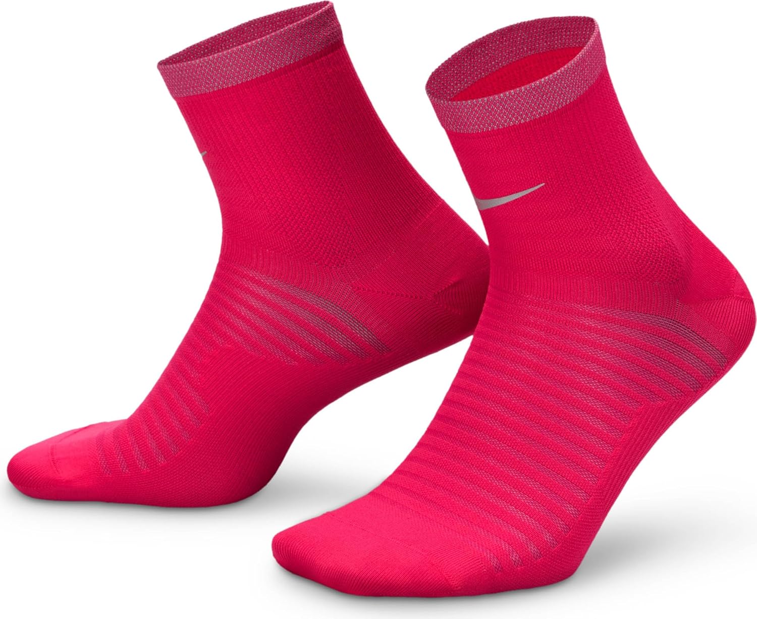 

Легкие носки для бега унисекс до щиколотки Nike Spark Knöchelsocken Zum Laufen, Rush Pink/Reflective Silv