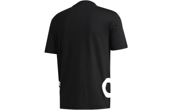 Футболка large logo printing short sleeve black Adidas, черный — фото 2