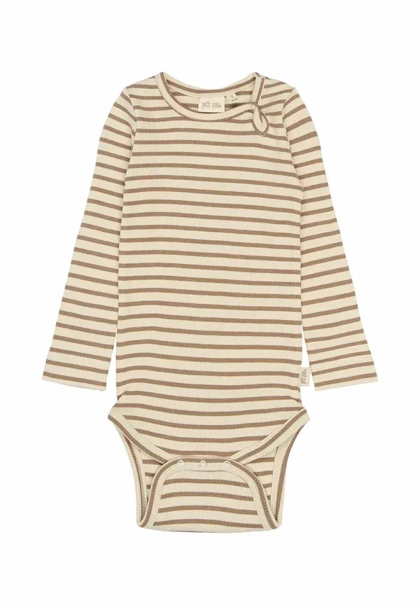 Боди Petit Piao, ginger snap striped