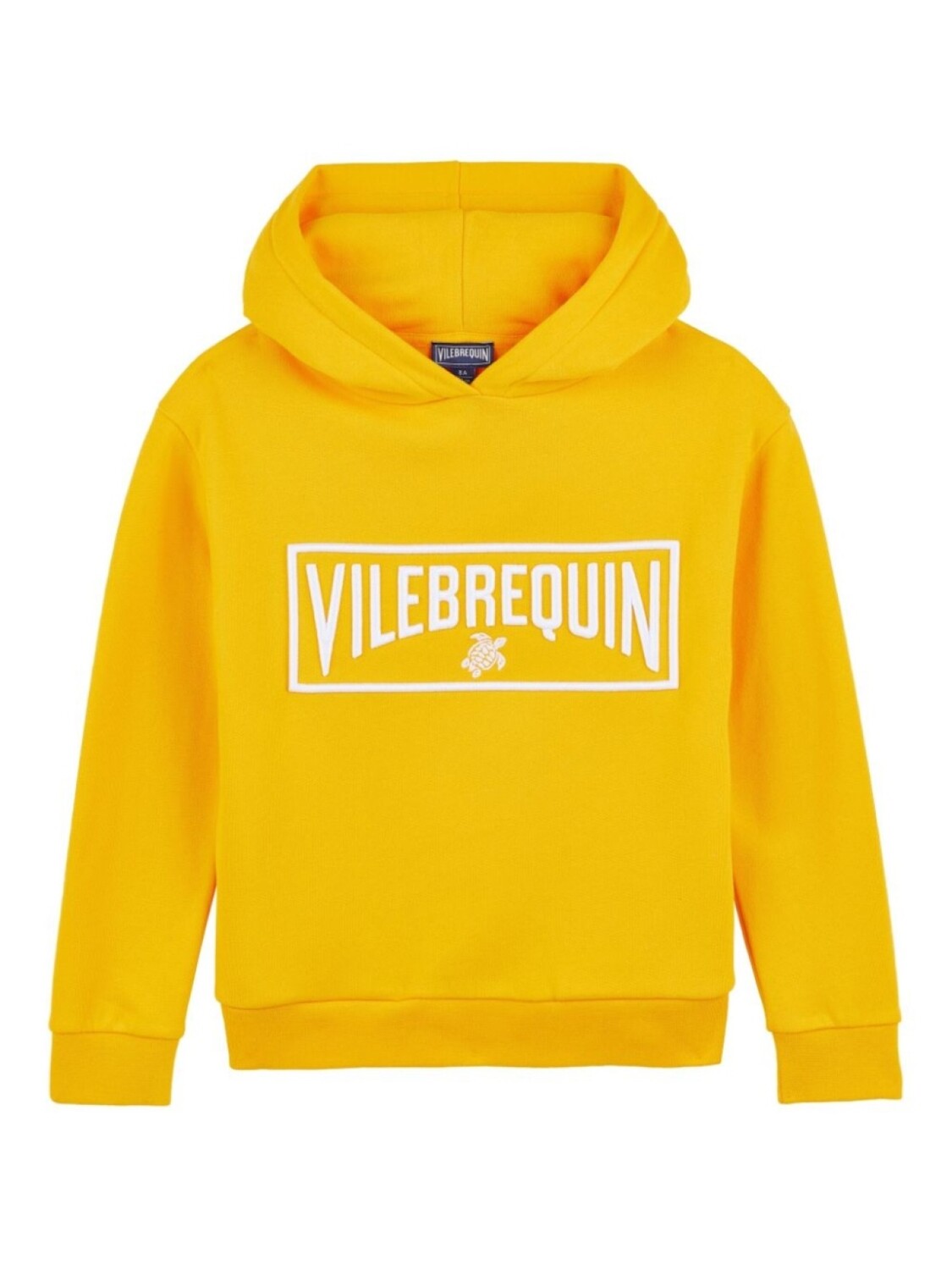 

Толстовка с капюшоном Vilebrequin Kids с вышитым логотипом, желтый
