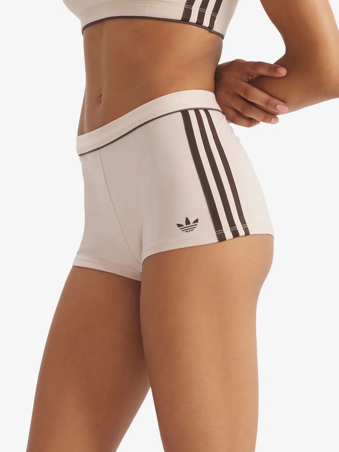 Шорты-боксеры Adidas OriginalsAdicolor Comfort Flex бежевого, бежевый — фото 4