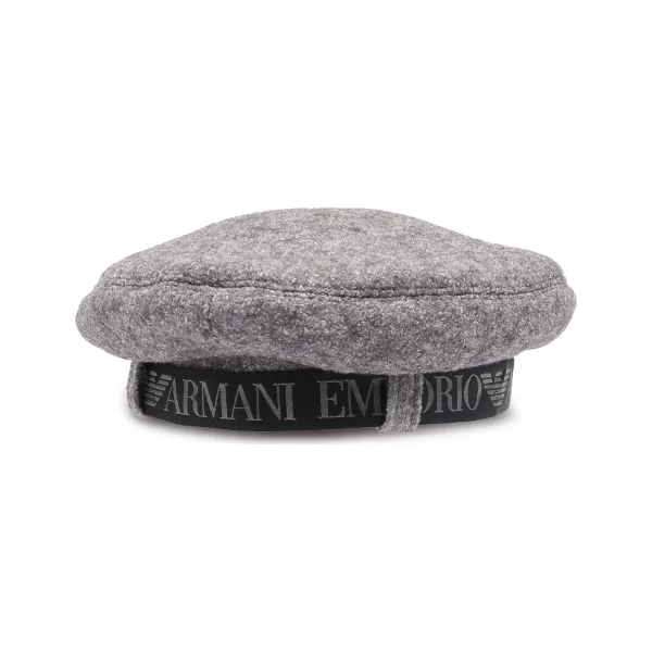 

Баскская шапка с добавлением шерсти Emporio Armani, серый